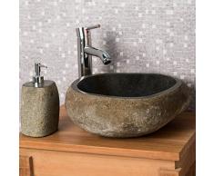 Lavabo encimera de piedra natural cuarto de baño PIEDRA 30
