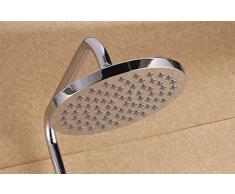 UHM Latón cromado Baño Bañera Ducha de mano superior titular de jabón de barra deslizante