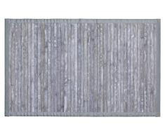 Wenko Alfombrilla de bañ 22802100 bambú, bambú, Gris, 50 x 80 cm