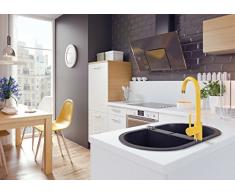 Fregadero de cocina grifo mezclador Millin, colores de moda blanco