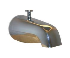 LASCO 08-1051 1/2 pulgadas y 3/4 pulgadas de tubería de hierro boquilla de bañera con estilo desviador, cromado