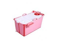 Adulto plástico plegable Bañera for bebés, de Piscina for niños, adultos Bañera, Bañera de hidromasaje grande portátil for uso doméstico, Soporte adicional for los recién nacidos-ligero y plegable sin