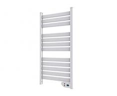Cecotec Toallero de bajo Consumo Ready Warm 9000 Twin Towel White. Bajo Consumo, doble Función Radiador y Seca Toallas, Apto para Baño (IP24), Temporizador, Pantalla, Diseño Moderno, 450 W