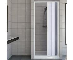 RL Puerta de Ducha 75 CM de PVC Mod. Vergine con Apertura Lateral