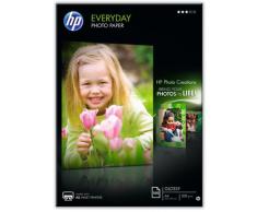 Hp Everyday Photo Paper Q2510A - Papel de fotografía brillante, A4 (210 X 297 mm), 100 hojas