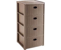 Estante Del Almacenaje Elegance Estanterías De Cajones Carro Accesorios De Baño Juguete - Topo