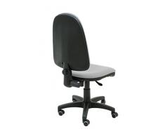 Centrosilla Silla giratoria de escritorio para oficinas y hogares Torino ergonómica con ruedas de parquet y contacto permanente (Rojo)