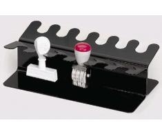 Maul Straight forma 4 sellos - Soporte de sello sellos de metal accesorio de, color negro 12 Stamps
