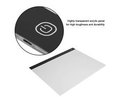 Hilitand A3 Tablero de copiado de LED Práctico Compacto Diamante Imagen de Copia de Tabla Animación Bocetos Escritorio