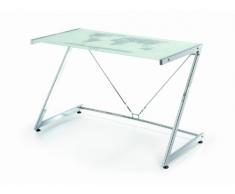 Mesa de ordenador mesa pc diseño moderno , cristal y metal
