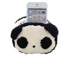Cute Lovely de peluche funda para teléfono móvil iPhone iPod Touch oficina soporte de sobremesa (Panda)