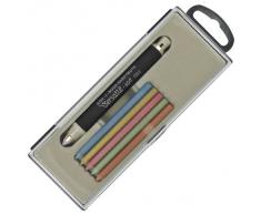 KOH-I-NOOR 5353 - Portaminas (5,6 mm de diámetro, con minas, metal), color negro