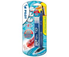 Pilot FriXion Clicker - Bolígrafo roller de tinta borrable (incluye 3 recargas), color azul