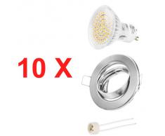 Foco LED GU10 empotrable | Blanca Cálida - Blanco Frío | 3W 230V | Focos de Techo