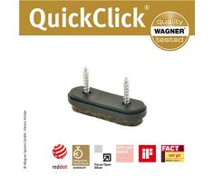 Wagner QuickClick® Tandem Suelo para sillas//Juego De 4 atornillar//Ultra Soft Diámetro 39 x 12 mm – 15781700