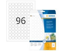 HERMA 4386 etiqueta de impresora - Etiquetas de impresora (Self-adhesive printer label, Color blanco, A4, Papel, Laser/Inyección de tinta, Desmontable)