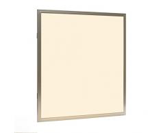 Biard Panel LED Cuadrado 40W - 60 x 60cm - Lámpara Empotrable Para Techo - Equivalente 200W - Luminaria Extra Plana - Iluminación Ahorradora de Interior - Transformador Incluido - Blanco Cálido