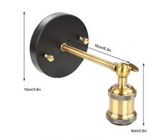 Luces De Pared Vendimia Luz de pared ajustable retro Luz de techo retro rústica lámpara pendiente E27 220V 40W (bombilla no incluida) (paquete de 2)