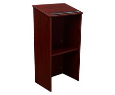 Oklahoma sonido 222-my completo suelo atril, 23 Ancho x 46 – 1/2 Altura x 16 profundidad, madera de caoba