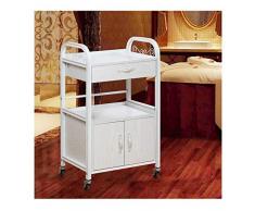 Soportes para impresoras Impresora portátil con soporte de cajón, con 4 Ruedas giratorias, impresora Medios de compras con el almacenamiento, carpetas de archivos Cabinet Office Mobile Carro de impres
