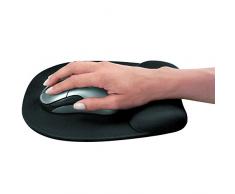 Fellowes Alfombrilla para ratón óptico con reposamuñecas Memory Foam, negro