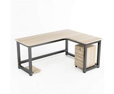 ZYHZP en Forma de L de Esquina Escritorio de computadora de Escritorio Esquina Esquina Escritorio Simple Home Escritorio Aprendizaje del Estudiante Tabla Escritorio (Color : Beige)