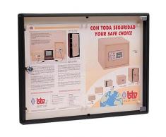 Btv 00129 Tablon anuncios 11-h 46x35 negro, 0