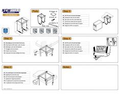 NewStar CPU-D025BLACK - Soporte para PC de sobremesa, color negro