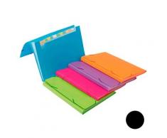 5 Star 152387 - Carpeta clasificadora de polipropileno, color negro
