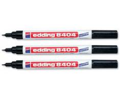 Edding 8404-001 Aerospace - Rotulador permanente (punta de 0,75 mm, 10 unidades), color negro