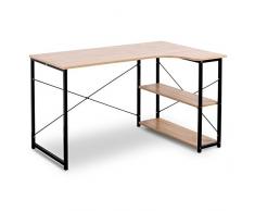WOLTU Mesa de Escritorio Esquinero Mesa de Computadora con Madera,120 x 74 x 71,5 cm TSB06hei