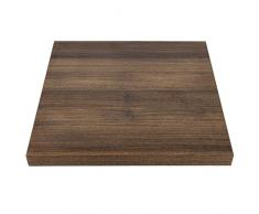 Bolero GR330 tablero de la mesa, 48 mm, 700 mm, cuadradas, (madera de roble), estilo rústico
