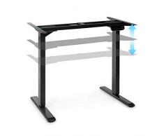 Oneconcept Multidesk Comfort Escritorio de Altura Regulable - Escritorio de pie y Sentado, Control eléctrico, Memoria para Tres Posiciones, Temporizador recordatorio, Alto y Ancho Ajustables, Negro