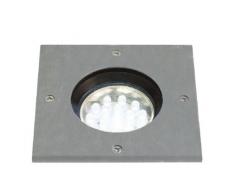 Nordlux 96420034 Tilos Square - Foco de suelo empotrado para exteriores (acero, IP67, incluye 1 bombilla de bajo consumo GU10, 1,1 W)