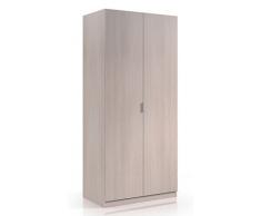 Mobimarket - Armario 2 puertas en color roble de 81 cm.