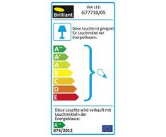 Brilliant a + +, Ina LED - Foco de pared, metal, Blanco/cromo, 18 x 0 x 14.7 cm, GU10 2.5watts 230volts