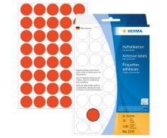 HERMA 2252 - Etiqueta autoadhesiva (1,9 cm, 1,9 cm, 1,9 cm) Rojo