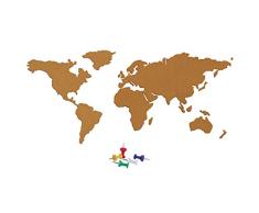 Outgeek Conjunto De Tablero De Corcho Cork Board Mapa del Mundo Tablón De Anuncios Autoadhesivo Vinilo Decorativo para Colegios