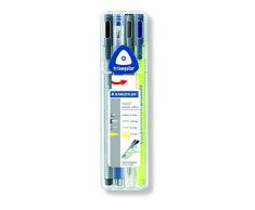Staedtler 34 SB4 - Set de escritura con bolígrafo, marcador fino, portaminas y marcador fluorescente