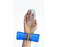 Fellowes Gel con Canal Health-V - Alfombrilla con reposamuñecas para ratón, Azul