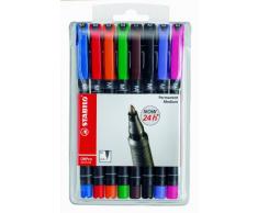 STABILO OHPen - Marcador permanente - Estuche con 8 colores - Punta media