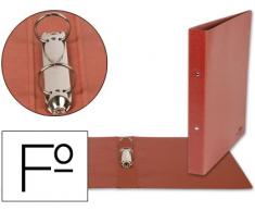 Dohe - Carpeta 2 Anillas 40 Mm Cartón Cuero Tamaño Folio