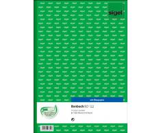 Sigel BO122 - Cuaderno de tíquets (5 x 1000 resguardos, 5 colores diferentes, DIN A4, 2 x 50 hojas, incluye papel carbón)