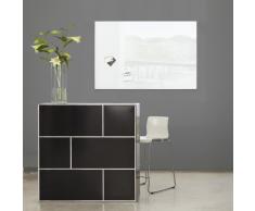Sigel GL121 - Pizarra de cristal magnética, 60 x 40 cm, super blanco