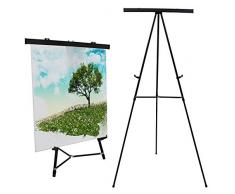 Belle Vous Rotafolio caballetes - Ajustable Altura del del Hasta 180cm, Sostiene Rotafolio Tamaño (A6 - A1)-Soporte de Caballete Presentaciones de Oficina, Escuela, Pintar, Conferencia