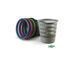 PAPELERA PLASTICO 306 REJILLA VERDE