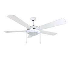 Orbegozo CP 82132 Ventilador de techo con luz, 5 palas, 132 cm de diÃ¡metro, potencia de 60 W y 3 velocidades