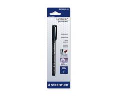 Staedtler - Blíster Rotulador Permanente Lumocolor punta F negro