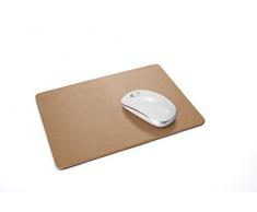 SIGEL SA403 Alfombrilla para ratón, color cognac, piel sintética de alta calidad, 27 x 0.6 x 20 cm