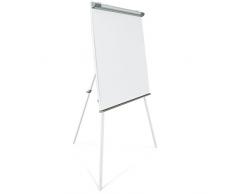Master of Boards® - Rotafolio profesional con trípode de 3 patas - Versátil, soporte de papel plegable - Pizarra blanca con soporte ajustable